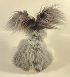 Celebrate Grey and White Bunny Rabbit 14" Stuffed Plush Toy with Tags