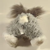 Celebrate Grey and White Bunny Rabbit 14" Stuffed Plush Toy with Tags