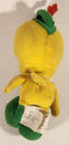 1992 McDonald's Warner Bros. Looney Tunes Christmas Collection Tweety Bird Robin Hood 8" Stuffed Plush Toy