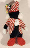 1992 McDonald's Warner Bros. Looney Tunes Sylvester The Cat in Red and White Pajamas 8" Stuffed Plush Toy with Tag
