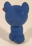 TY Mini Boos Skylar Husky Dog Blue 2 1/4" Fuzzy Plastic Toy Figure