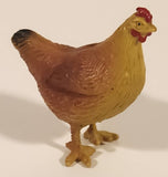 1989 Funrise Blue Ribbon Collection Farm Chicken Hen 1 7/8" PVC Toy Figure