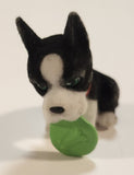 Puppy In My Pocket Spike Boston Terrier Dog with Frisbee Miniature 1 1/2" Toy Figure