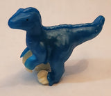 2017 Kinder Joy Jurassic World Blue Velociraptor Dinosaur 1 1/2" Plastic Toy Figure