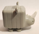 2021 McDonald's Building Blocks Rhinoceros 3" Long Toy Figure