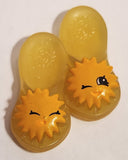 2012 McDonald's Moose Shopkins Flip Flop Sandals 2 1/4" Plastic Toy