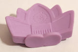 2015 McDonald's Shopkins Tiara Purple 1 5/8" Plastic Toy Figure