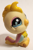 2010 Hasbro LPS Littlest Pet Shop Pets In The Jungle Cockatoo Yellow 1 7/8" Plastic Toy Figure #1452