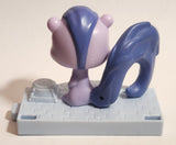 2015 McDonald's Hasbro LPS Littlest Pet Shop Carla Decourant Squirrel Purple 2 1/2" Plastic Toy Figure On Base
