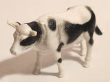 Black and White Dairy Cow 2 1/2" PVC Toy Farm Animal Figure