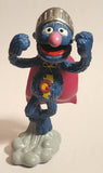 2010 Sesame Workshop Muppets Super Grover 3 3/4" Tall PVC Toy Figure