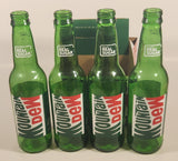 2015 Mountain Dew 4-Pack of 12 Fl Oz 355 mL Green Glass Bottles with Paper Carrier