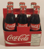 1990s Coca-Cola 6-Pack of Full Never Opened 237 mL Glass Bottles with Paper Carrier
