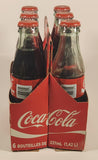 1990s Coca-Cola 6-Pack of Full Never Opened 237 mL Glass Bottles with Paper Carrier