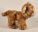 Russ Berrie & Co Orange Kitty Cat with Pink Bows 8" Stuffed Plush Toy