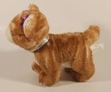 Russ Berrie & Co Orange Kitty Cat with Pink Bows 8" Stuffed Plush Toy