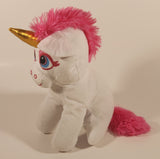 2022 Toy Factory Toy Works White Unicorn with Pink Mane and Tail 9" Stuffed Plush Toy
