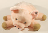 2010 Zoobies Zoobie Pets Puddle The Pig Pink 14" Stuffed Plush Toy with Blanket