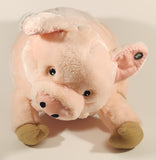 2010 Zoobies Zoobie Pets Puddle The Pig Pink 14" Stuffed Plush Toy with Blanket