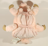 2010 Zoobies Zoobie Pets Puddle The Pig Pink 14" Stuffed Plush Toy with Blanket