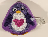 2018 Plush Craft Purple Penguin 8 1/4" Stuffed Plush Toy