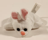 Smilemakers White Bunny Rabbit Laying Down 5" Stuffed Plush Toy