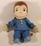 Rare 2007 Universal Studios Curious George Lullaby Lights Bedtime Songs 12 1/2" Stuffed Plush Interactive Toy
