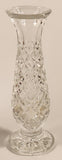 Diamond Pattern 5 1/4" Clear Pressed Glass Bud Vase