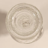 Diamond Pattern 5 1/4" Clear Pressed Glass Bud Vase