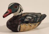 Vintage Pacific Rim Carvers Wood Duck 4" Light Weight Wood Carved Figurine