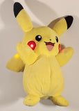 2022 Jazwares Nintendo Pokemon Lightning Charge Pikachu Light Up with Sounds 13" Tall Stuffed Plush Toy
