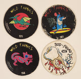 1994 Imperial Wild Things 156, 171, 181 and Bob-Squad 142 Pog Cap Lot of 4