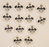 1995 McDonald's DC Comics Batman Forever Movie Mixed Caps Lot of 13