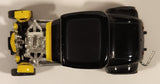 Rare 2000 RV-MM LLC Road Signatures Show Rodz 1932 Ford 3-Window Coupe Black and Yellow Die Cast Toy Car Vehicle with Rubber Tires