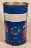 Vintage Esso Plus Motor Oil One Quart 1.14 Litres Blue Metal Can FULL