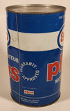Vintage Esso Plus Motor Oil One Quart 1.14 Litres Blue Metal Can FULL