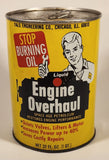 Vintage Yale Engineering Co. Chicago Engine Overhaul Liquid 32 Fl Oz. 1 Quart Yellow Metal Can FULL
