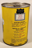 Vintage Yale Engineering Co. Chicago Engine Overhaul Liquid 32 Fl Oz. 1 Quart Yellow Metal Can FULL