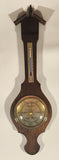Vintage Tradition Thermometer Barometer 20 1/4" Wood Weather Station