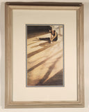 Steve Hanks In The Studio Watercolor Painting 12 1/4" x 16" Framed Print