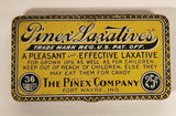 Vintage The Pinex Company Fort Wayne, Indiana Pinex Laxatives 25 Cents 36 Tablets Yellow Tin Metal Container