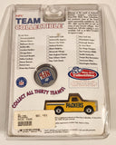 1998 White Rose Collectibles NFL Team Collectibles Green Bay Packers Pickup Truck Yellow Die Cast Toy Car Vehicle with Team Coin New in Package