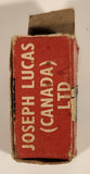 Antique Joseph Lucas (Canada) Ltd Rival Auto Lamps Made in England 12V 4W MCC I 222 Light Bulb in Cardboard Box