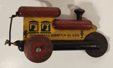 Antique 1930s Toy Tinkers Evanston Illinois USA Choo Choo Train 7 3/8" Tin and Wood Toy
