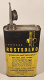 Vintage 1950s Chesterton Rustsolvo Dissolves Rust Instantly Yellow and Black On Quart Metal Can Everett 49, Mass., U.S.A.
