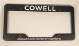 Cowell Jaguar Land Rover of Richmond Black Plastic License Plate Frame
