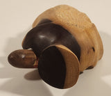 Very Rare Quintero Tabacos Habana Cigars 3D Hand Crafted Leaf Shaped Wooden Ash Tray with Faux Burnt Cigar