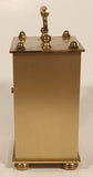 Vintage Germany Scholer 4 1/2" Brass Metal Carriage Clock