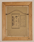 Vintage Original January 9th 1971 'Tranquility' Pearl Ward 12" x 15" Wood Framed Oil Painting Signed