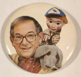 Rare Mr. Dressup with Casey and Finnegan 2 1/4" Round Button Pin